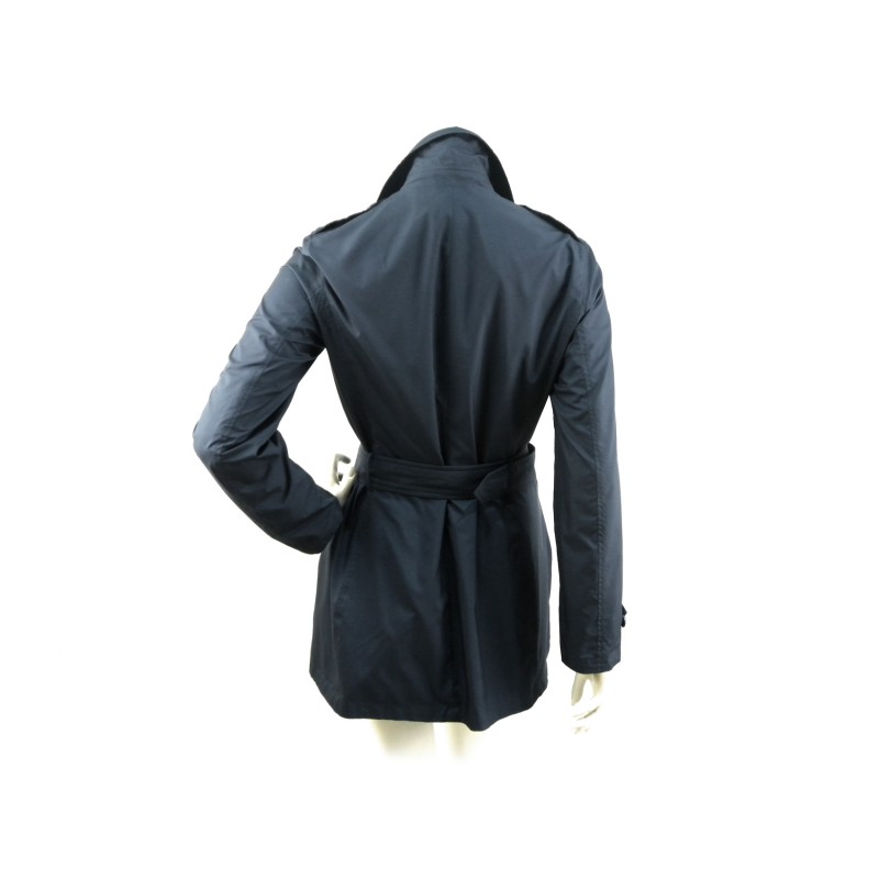 Women's jacket, Pipillotta, double-breasted, with zip closure and buttons with adjustable waist belt.