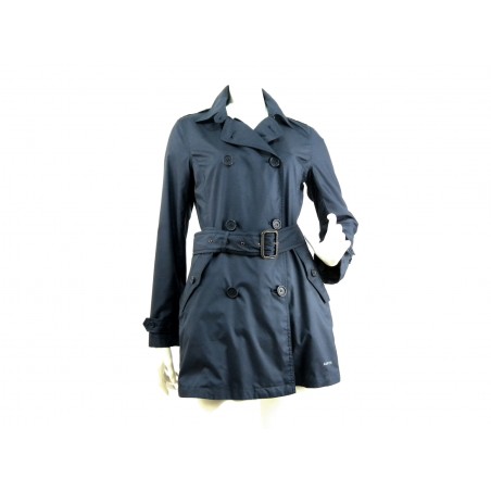 Women's jacket, Pipillotta, double-breasted, with zip closure and buttons with adjustable waist belt. Women's jacket, Pipillotta, double-breasted, with zip closure and buttons with adjustable waist belt.