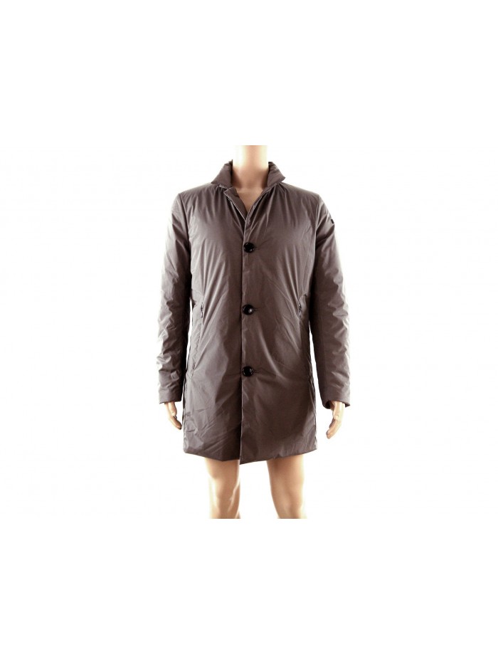 Men's single-breasted waterproof jacket, button closure Men's single-breasted waterproof jacket, button closure