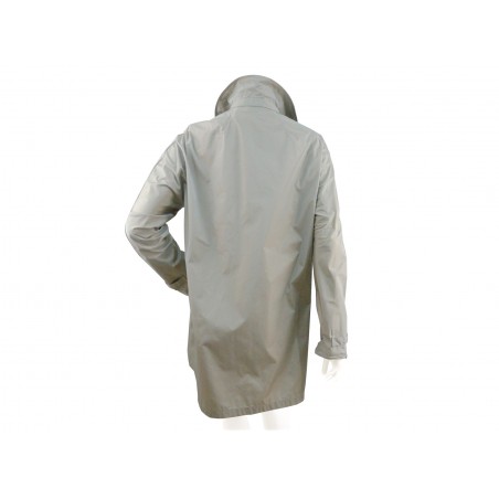 Women's Waterproof Jacket French shirt model collar with matching buttons.