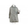 Women's Waterproof Jacket French shirt model collar with matching buttons.