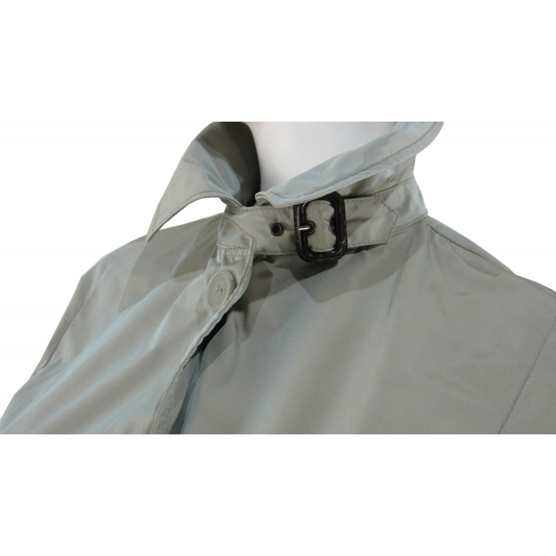 Women's Waterproof Jacket French shirt model collar with matching buttons.