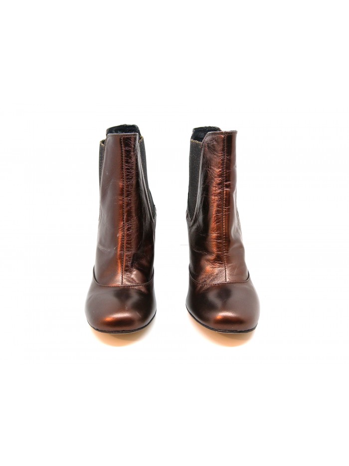 Niù Scarpa donna Mod. Tronchetto Tacco Tondo Rame