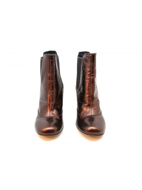 Niù Scarpa donna Mod. Tronchetto Tacco Tondo Rame