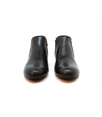 Woman shoe Mod. P12 Nappa, brushed leather, side closure with zip. 2