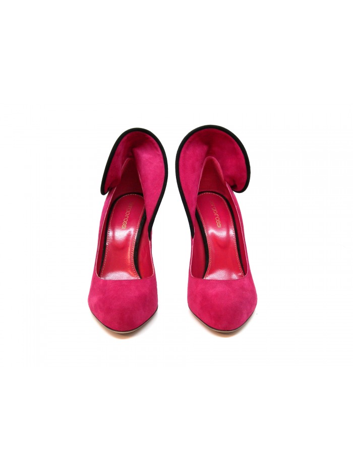 Mod. A33730 Pump Woman's Pump Royal Two-Tone Leather + Golf Tassel, covered leather, 110 mm heel.