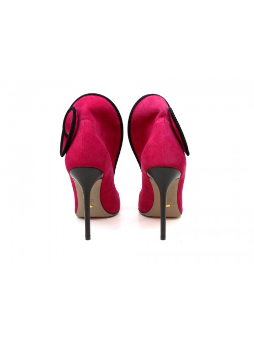 Mod. A33730 Pump Woman's Pump Royal Two-Tone Leather + Golf Tassel, covered leather, 110 mm heel.