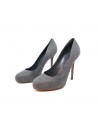 Woman shoe Mod. A3840 Pump Zinco, leather covered with soft piper leather, 120 mm heel.