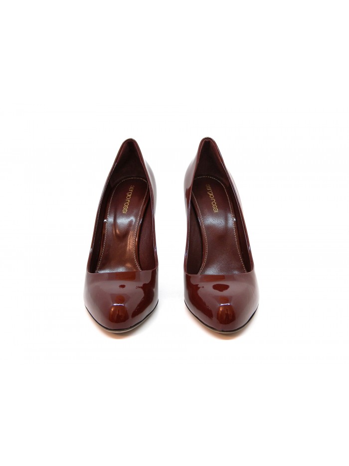 Woman shoe Mod. A34051 Pump Vit. Soft varnish, glossy effect covered leather, 120 mm heel.