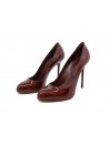 Woman shoe Mod. A34051 Pump Vit. Soft varnish, glossy effect covered leather, 120 mm heel.