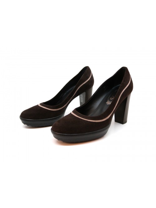 Tod's Scarpa donna Mod. Asp. Decolletè Marrone Tod's Scarpa donna Mod. Asp. Decolletè Marrone