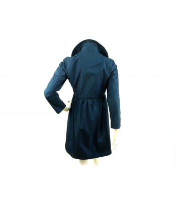 Women's Double-Breasted Empire Trenchcoat Jacket with curling and wide buttons. 2