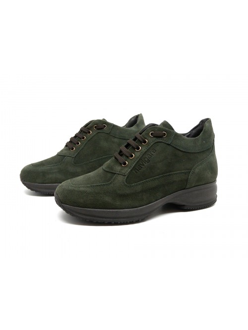 Navigare Scarpa donna Mod. 3030NV Camoscio Verde Navigare Scarpa donna Mod. 3030NV Camoscio Verde