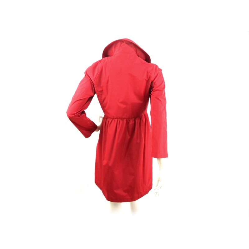 Women's Double-Breasted Empire Trenchcoat Jacket with curling and wide buttons.