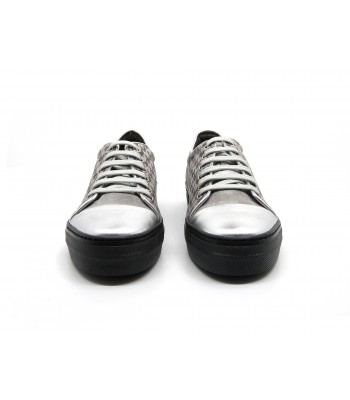 YOD Scarpa donna Mod. 3481 Laminata Argento Pied di Poule 2