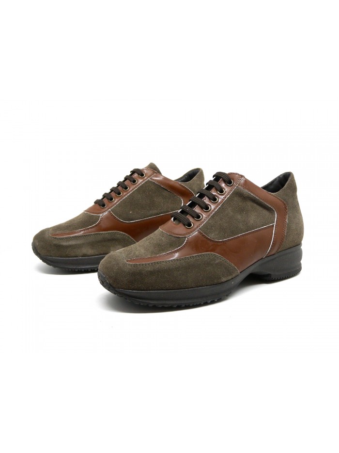 YOD Scarpa donna Mod. 3031 Camoscio Vernice Taupè YOD Scarpa donna Mod. 3031 Camoscio Vernice Taupè