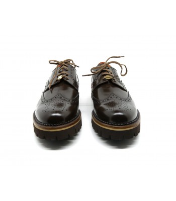Men's shoes Art. 314656S WI 02 Wigston T.Moro, round toe cap, shoe sole, contrast piping, shiny leather Made in Italy. 2