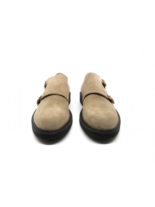 Quagìa Scarpa uomo Mod 1926 Pell. Velour Ecrù