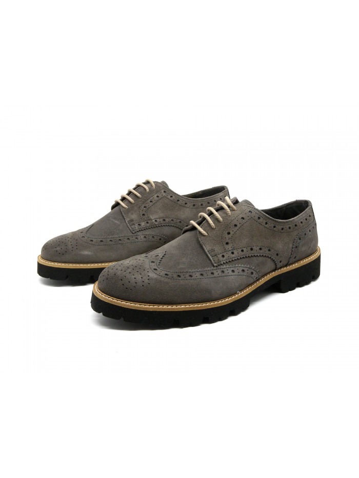 Drudd Men's shoe Art. Poul Camoscio Topo