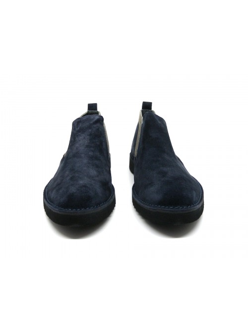 Drudd Men's shoes Art. Zamora Suede Blue Croste