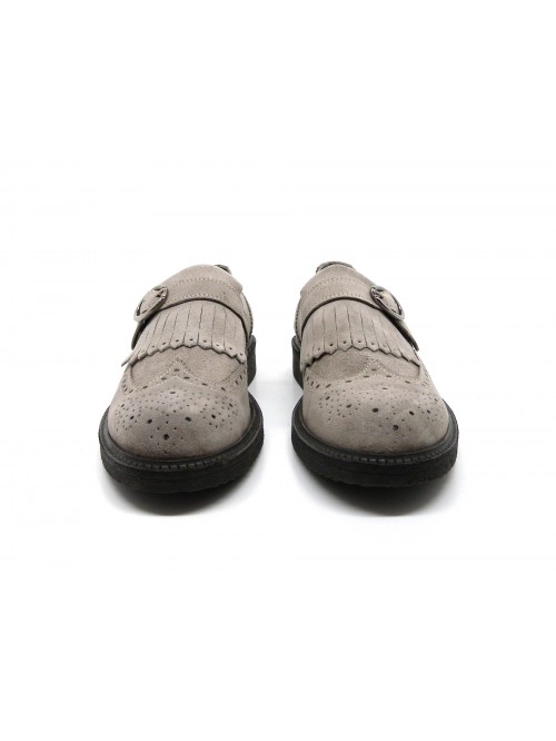 Quagìa Scarpa uomo Mod. 2804/L Velour Pietra