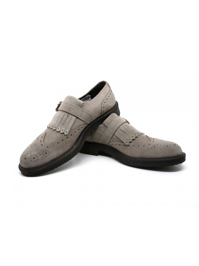 Quagìa Scarpa uomo Mod. 2804/L Velour Pietra