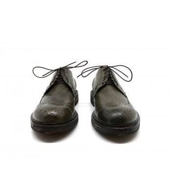 Man shoes Mod. 3266 West Bosco, inglesina model, waxed laces, round toe, brushed leather Made in Italy. 2