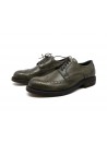 Man shoes Mod. 3266 West Bosco, inglesina model, waxed laces, round toe, brushed leather Made in Italy.