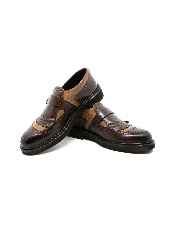 Marechiaro 1962 Scarpa uomo Art. 3274 Pellame Gange Taupè-Rip. Inv. Marrone