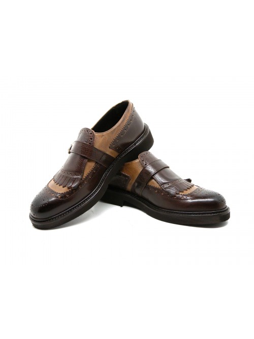 Marechiaro 1962 Scarpa uomo Art. 3274 Pellame Gange Taupè-Rip. Inv. Marrone