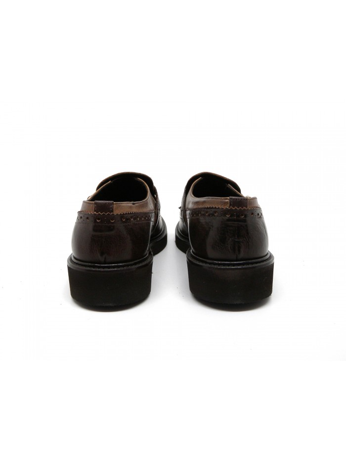 Man shoes Art. 3274 Gange leather Taupè-Rip. Inv. Brown, 
