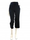 Women's trousers Mod. DP030 Ivy Blue, wide leg capri model, regular fit, pockets American model, double back pocket.