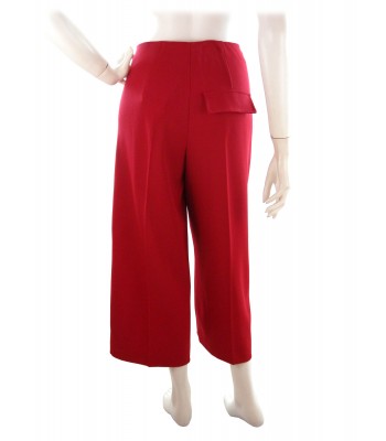 Mod. DP152 Deluxe Women's Pants Red, extra large short leg capri, 2