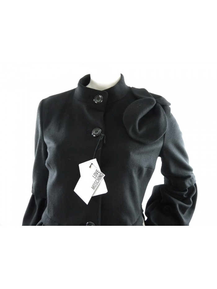 Woman jacket Art. WK18600T 864, single-breasted pistol collar with curl lower part of the head and sleeves,