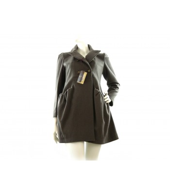 Woman jacket Art. 1PJ127, double breast empire model with back bending and gathered pockets. 2