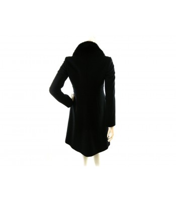 Dondup Women's jacket Mod. 5415 Lapin, double breasted model, 2 side pockets, collar with Lapin fur. 2