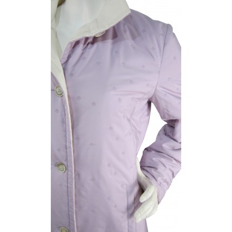 Giacca Donna Garage Windmay con collo alto e tessuto con loghi modulari ricamati su tinta.