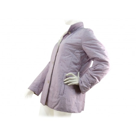 Giacca Donna Garage Windmay con collo alto e tessuto con loghi modulari ricamati su tinta.