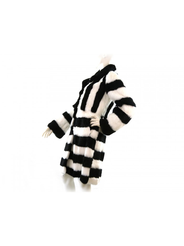 Blugirl Woman jacket Art. 43533 Lapin Fur B / N