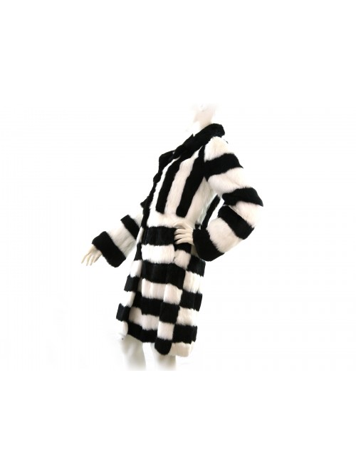 Blugirl Woman jacket Art. 43533 Lapin Fur B / N