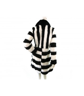 Blugirl Giaccone donna Art. 43533 Pelliccia Lapin B/N 2