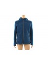 Mod. 1175W Fluff men's jacket, eco sheepskin regular fit with hood, 