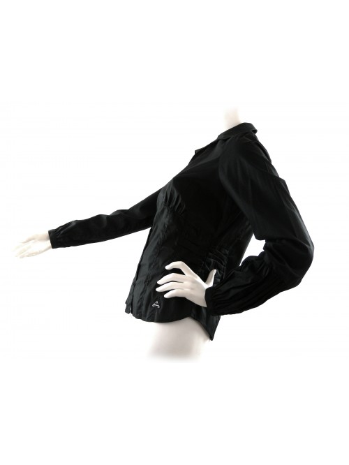 Woman shirt Mod. 5064R0534233, empire style flared model with pleats on the sides and on the lower part of the sleeve.