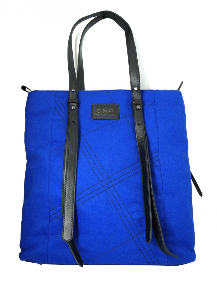 Costume National Borsa donna Mod. Shopper NS Blu Elettrico
