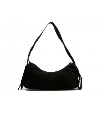 Franco Raguso Women's Handbag Art. 282 Black Suede