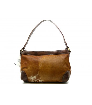 Woman bag Mod. Small Tote Normandie Montrope Pony, contrast leather and fur, internal compartments, zipped closure. 2