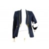 DRK Midnight slim woman jacket with golden zip collar, pockets and sleeve.
