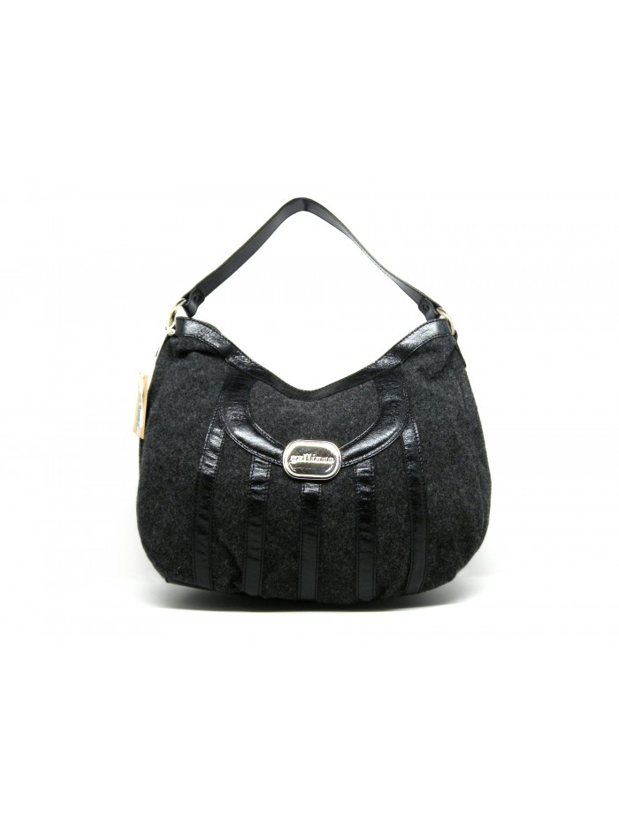 John Galliano Borsa donna Mod. Hobo Lana e Pelle John Galliano Borsa donna Mod. Hobo Lana e Pelle