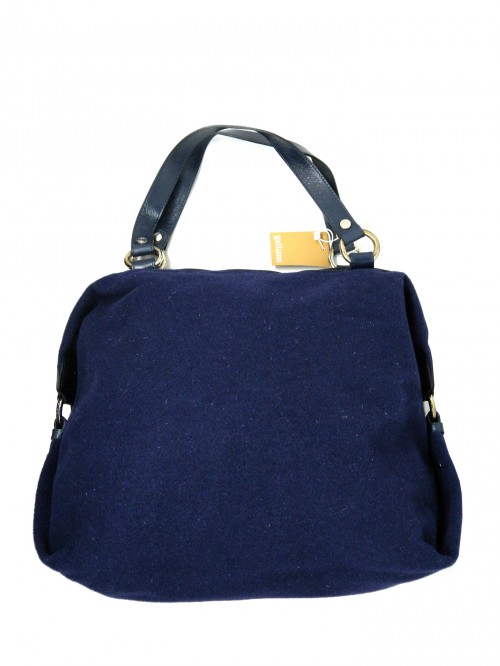 John Galliano Borsa donna Mod. Satchel Lana e Pelle