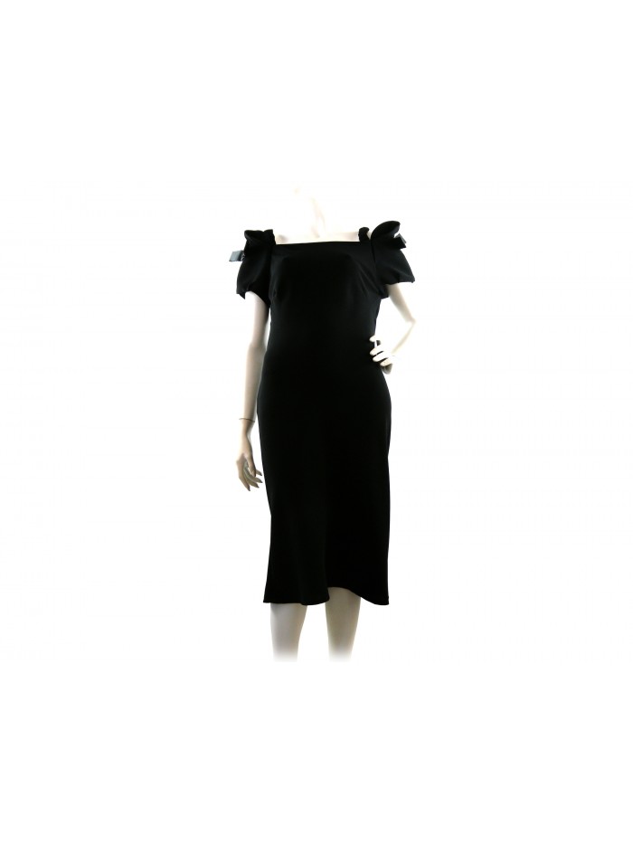 Woman dress Art. 7606 Papillon, half sleeve model with bow decoration